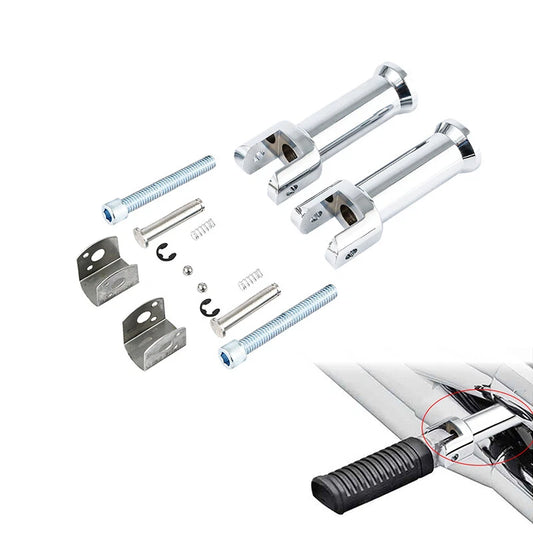 Rear Passenger Footpegs Peg Mount Fit For Harley Deluxe Flde Softail Slim 18-25