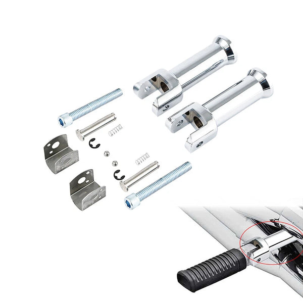 Rear Passenger Footpegs Peg Mount Fit For Harley Deluxe Flde Softail Slim 18-25