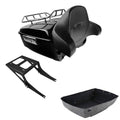 King Trunk Backrest 2-Up Mounting Rack Fit For Harley Fatboy 08-17