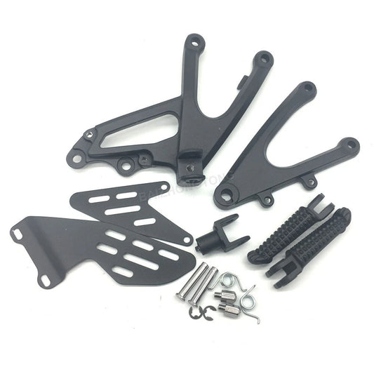 Motorcycle Driver Front Foot Peg Bracket Black Fit for 2007 2008 Yamaha Yzf R1