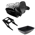 King Trunk Luggage Backrest Mount Rack Fit For Harley Fat Boy Flstf 2008-2017 US