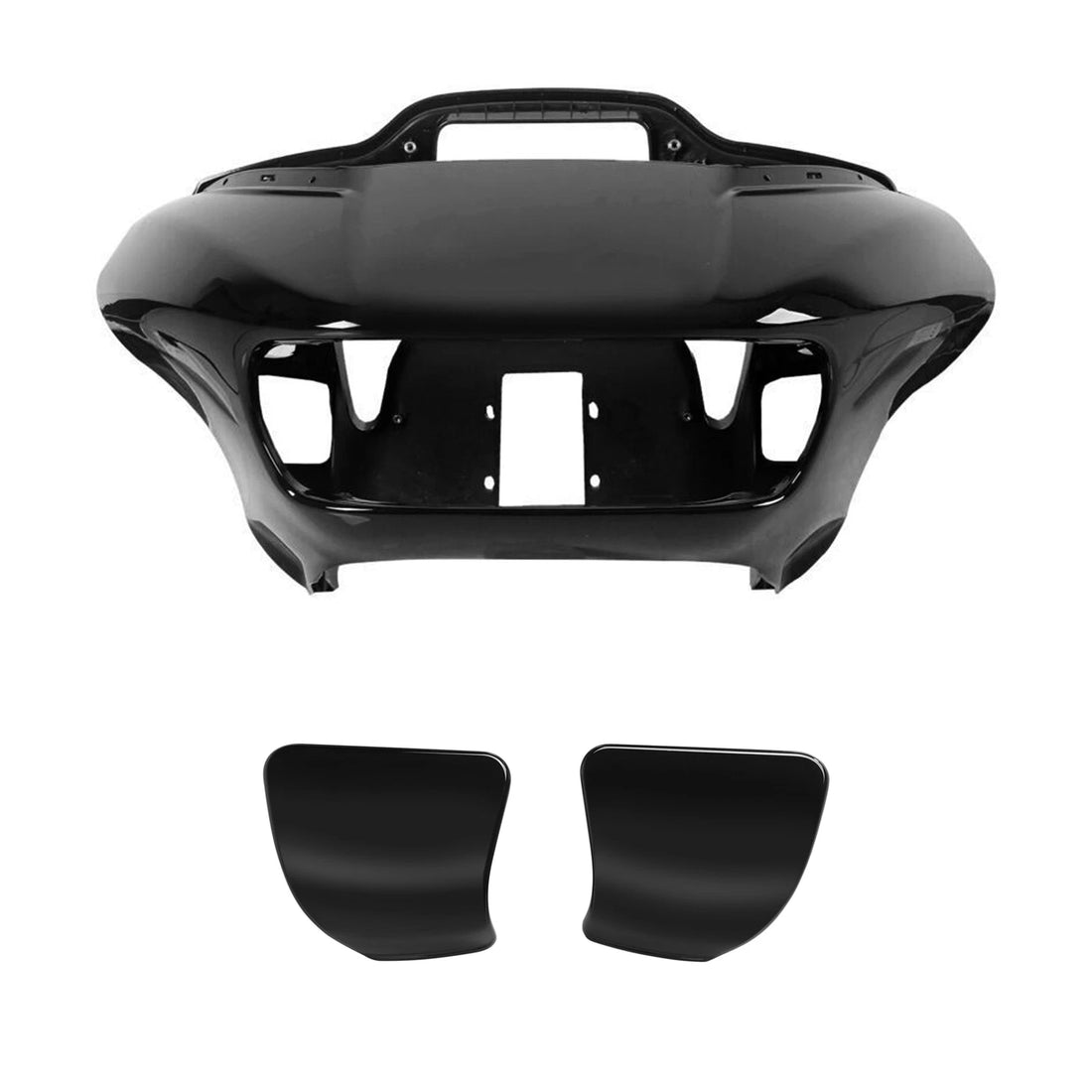 Vivid Black Front Fairings & Glove Box Doors Fit For Harley Road Glide 2015-2023