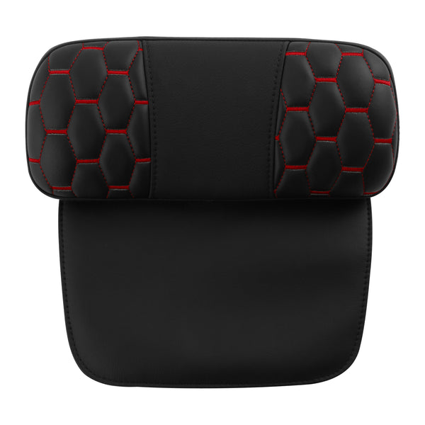 Black Rear Razor Trunk Pad Backrest Fit For Harley Touring Road King 1997-2013