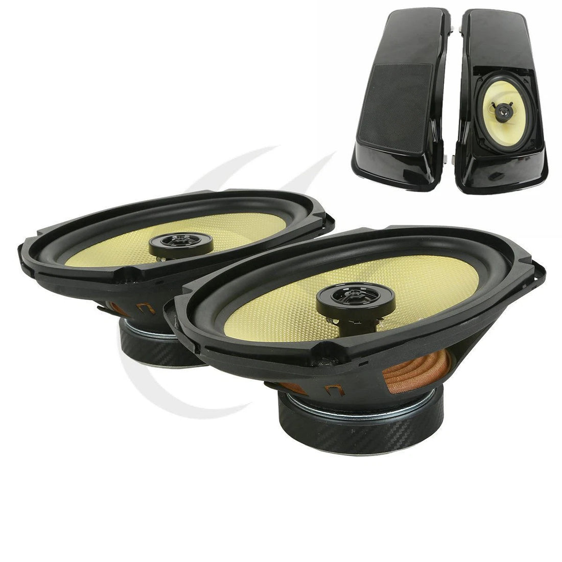 6" x 9" Motorcycle Speakers Fit For 94-23 Harley Touring Flht Flhr Saddlebag Lid