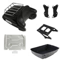 King Trunk Backrest Light Speakers Mount Rack Plate Fit For Harley Touring 14-26