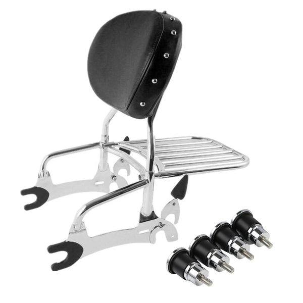 12" Backrest Sissy Bar Quick Release Spool Fit For Indian Chief Dark Horse 16-18