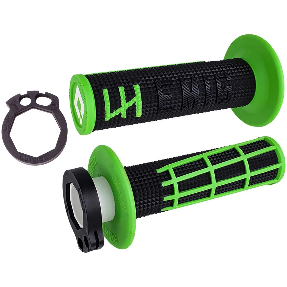 Odi V2 Emig 2.0 MX Lock-On Grips Black/Green For Honda CRF250L Rally (ABS)