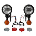 LED Spot Fog Passing Light Turn Signal Fit For Harley Electra Street Glide 94-24