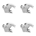 4PCS 41mm Windshield Clamps Fit For Harley Wide Glide 93-2005 Softail 1988-2013