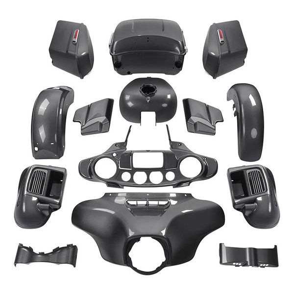 Fairings Body Kit Fit For Harley Electra Glide 2014-2024 Gauntlet Gray Metallic