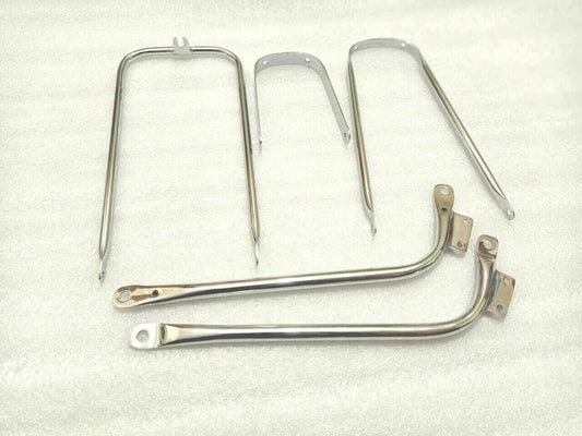 Fit For BSA A10 Road Rocket Chrome Front & Rear Mudguard Stays Kit 1956 Model #B