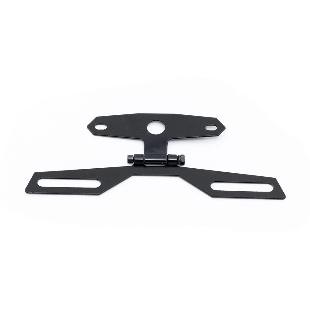 Adjustable Motorcycle Folding License Plate Holder Tail Rear Light Bracket Mount