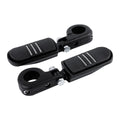 Matte Black 1-1/4" Engine Guard Foot Pegs Mount Fit For Harley Touring Sportster