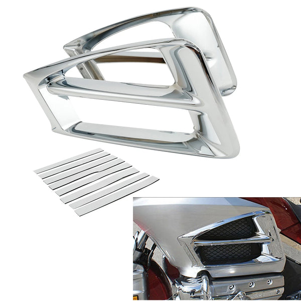 ABS Air Exhaust Intake Accent Trim Fit For Honda Goldwing GL1800 2012-16 Chrome