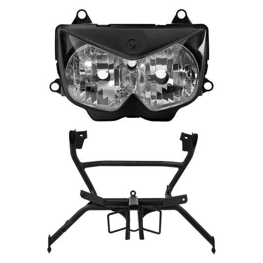 Headlight Assembly & Fairing Stay Bracket Fit For Kawasaki Ninja 250R 2008-2012