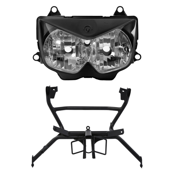Headlight Assembly & Fairing Stay Bracket Fit For Kawasaki Ninja 250R 2008-2012