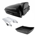 Chopped Trunk Black Backrest Two-Up Mounting Rack Fit For Harley Touring 14-2026