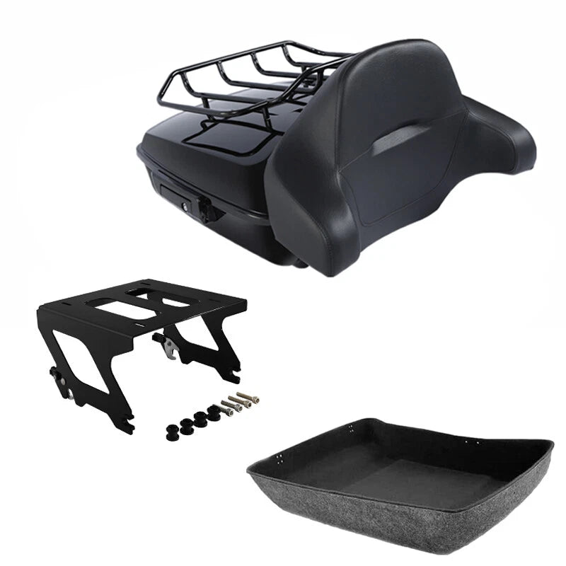 Chopped Trunk Pad Solo Mount Rack Fit For Harley Low Rider S ST 2020-25