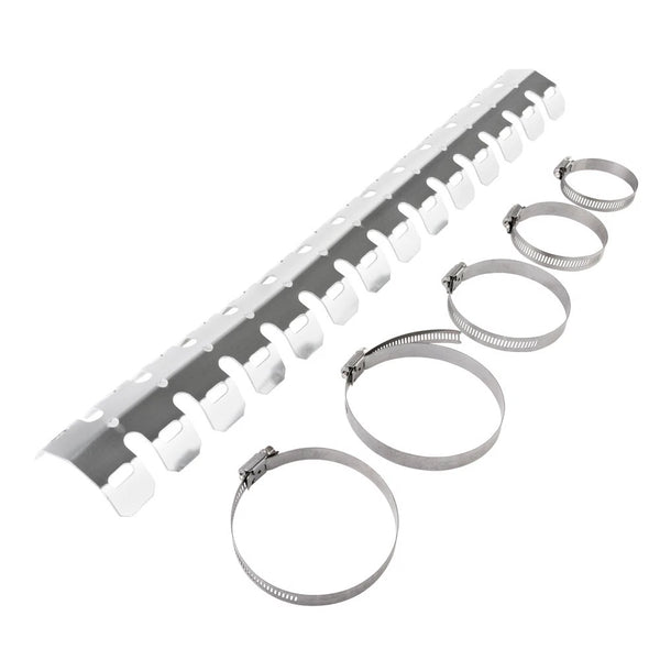 Tusk Aluminum Pipe Guard Silver For Sherco 250 SE Six Days 2018