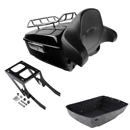 King Trunk Pad 2 Up Mount Rack Fit For Harley Softail Heritage Classic 2018-2026