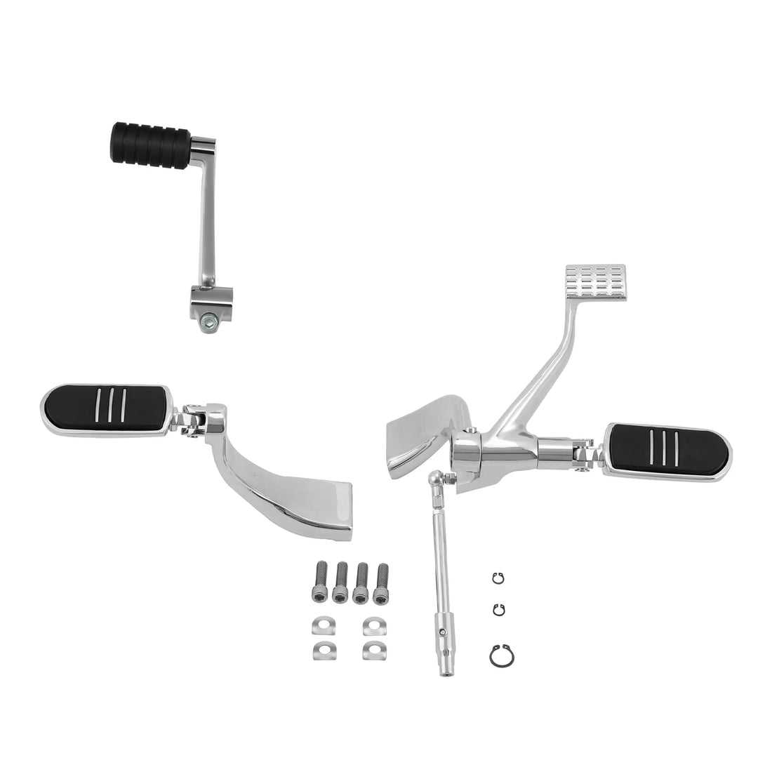 Chrome Mid Control Shift Lever Shifter Pegs Kit Fit For Harley Sportster 2014-22