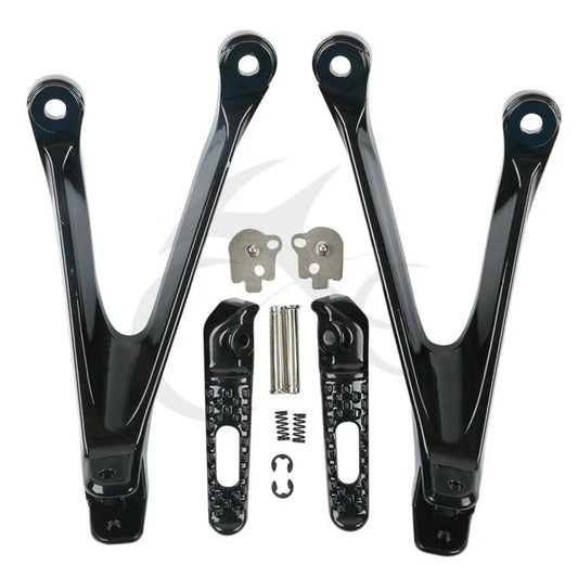 Rear Passenger Foot Pegs Bracket Fit For Honda CBR1000RR 2008-2016 Black