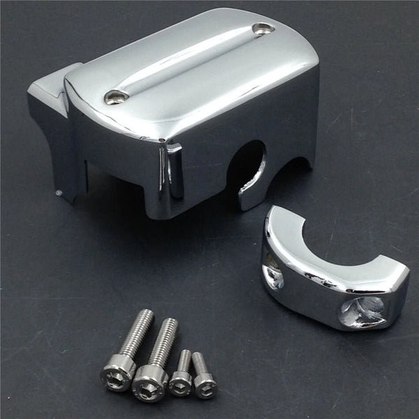 Fit 1998-2013 Yamaha V Star 650/950/1100/1300 Brake Fluid Cylinder Cover Chrome