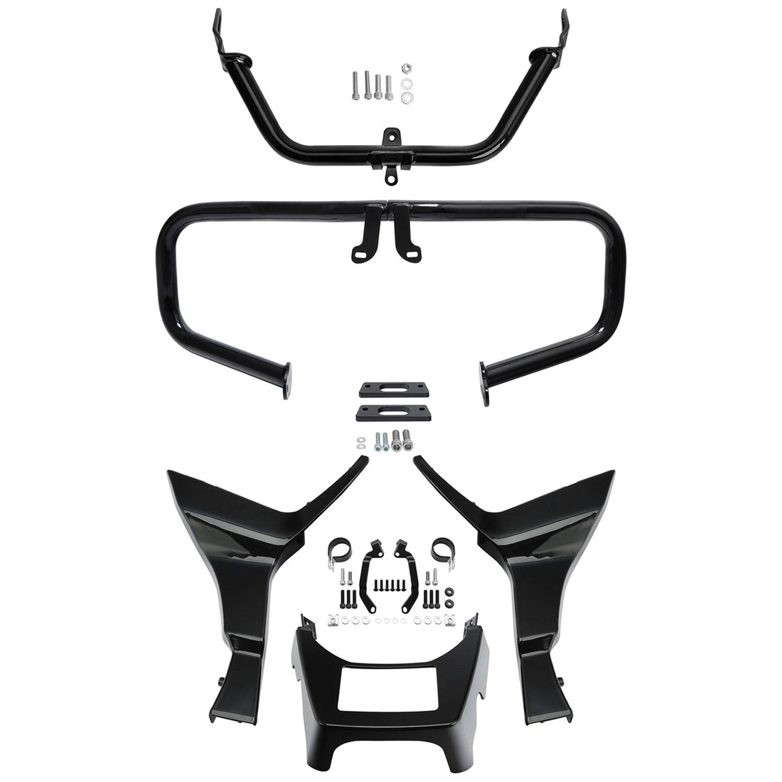 Chopped Engine Guard Fairing Bracket Side Chin Spoilers Fit For Road Glide 17-24