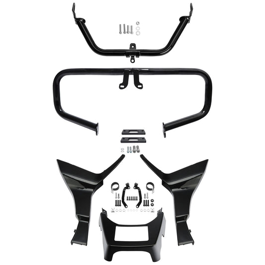 Chopped Engine Guard Fairing Bracket Side Chin Spoilers Fit For Road Glide 17-24