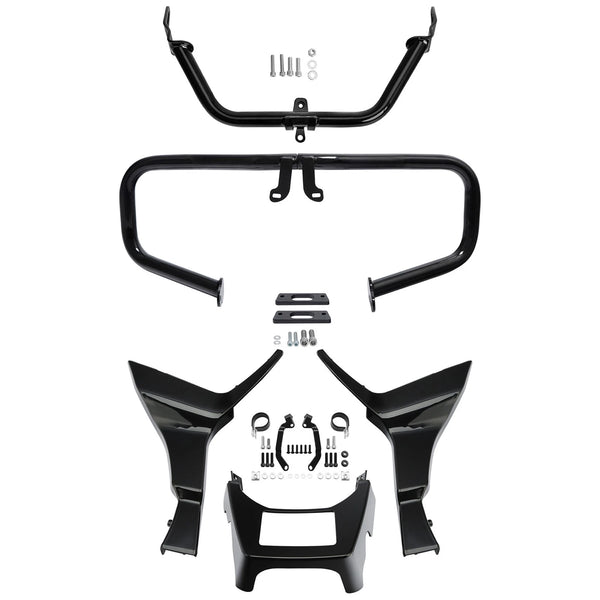 Chopped Engine Guard Fairing Bracket Side Chin Spoilers Fit For Road Glide 17-24