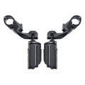 1-1/4" Highway Footpegs Short Angled Mount Fit For Harley Sportster Matte Black