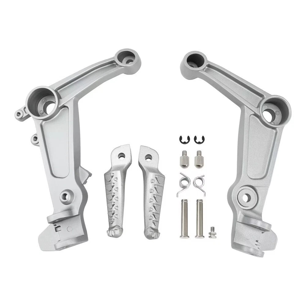 Aprilia RS660 Driver Front Foot Pegs Footrest Bracket Fit For 2020-2025 Silver