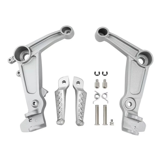 Aprilia RS660 Driver Front Foot Pegs Footrest Bracket Fit For 2020-2025 Silver