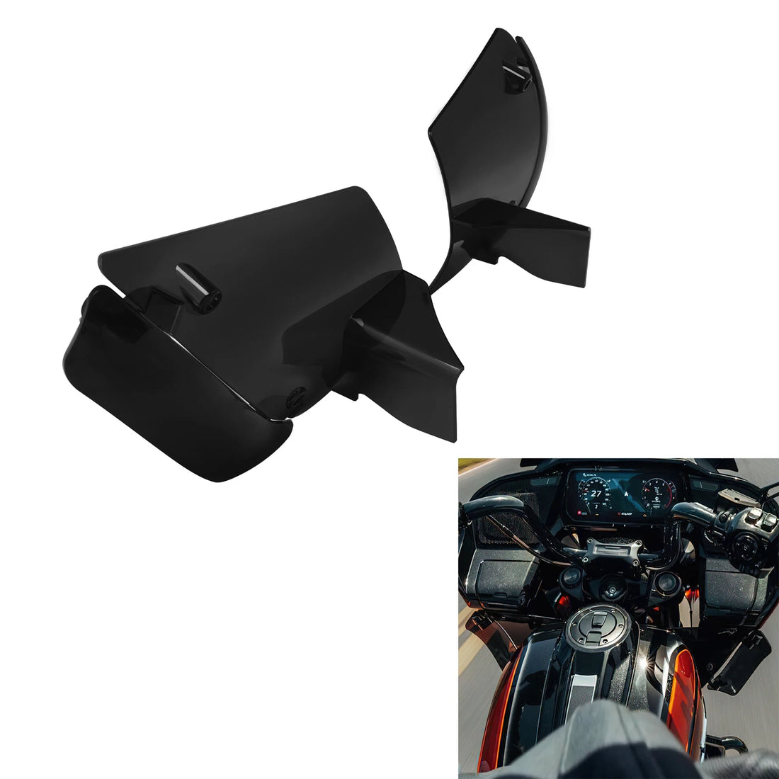 Fairing Side Wind Air Deflector Fit For Harley Cvo Road Glide 2023-2026