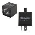 12V 3 Pin Adjustable LED Flasher Relay Car Turn Signal Indicator Blinker Light