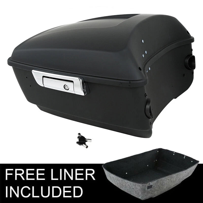 Matte Black King Trunk Fit For Harley Touring Electra Road Street Glide 14-2026