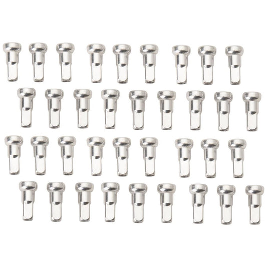 Tusk Impact Wheel Replacement Spoke Nipple Kit Rear Silver For Kawasaki KX250F