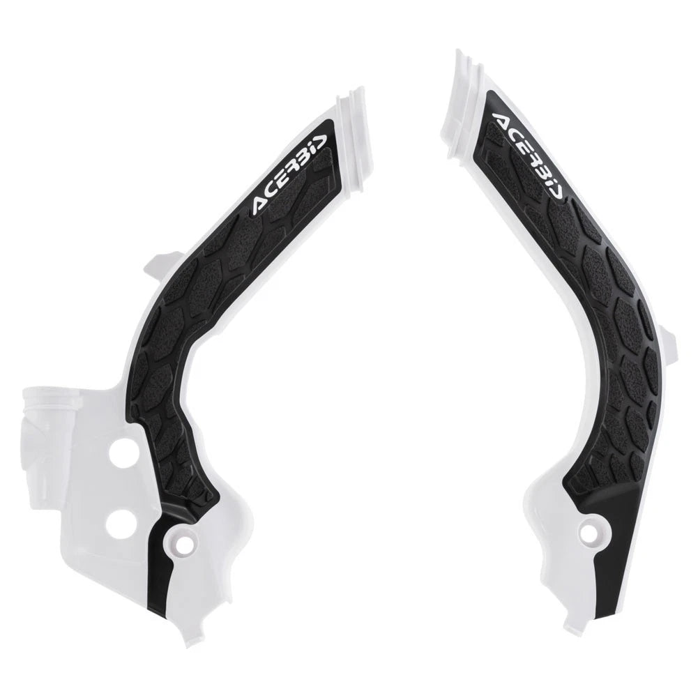 Acerbis X-Grip Frame Guards White/Black - Fits GASGAS EX 350F 2021