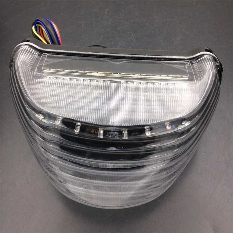 For 2000-2005 Kawasaki Ninja ZX12R Tail Light LED Clear Integrated Turn Signal
