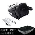 Black King Trunk Backrest Mount Fit For Harley Touring Road Street Glide 14-2026