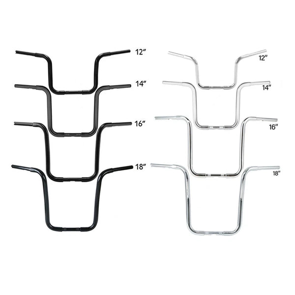 12'' 14'' 16" 18'' Ape Hanger 1 1/4" Handlebar Fit For Harley Sportster Softail