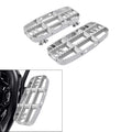 Silver Driver Floorboard Footboard Fit For Harley Touring Road King 14-25