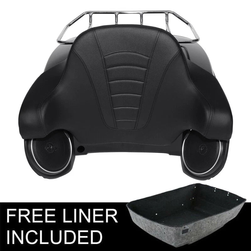 King Trunk Backrest Rack Speakers Fit For Harley Davidson CVO Road Glide 14-2026
