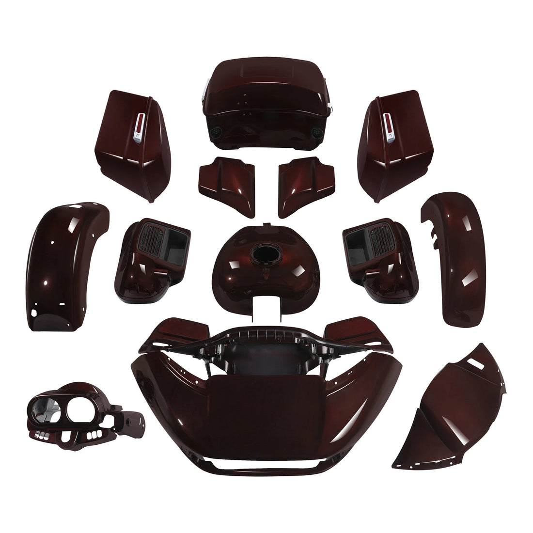 Fairings Body Work Kit Fit For Harley Road Glide Limited 15-23 Midnight Crimson