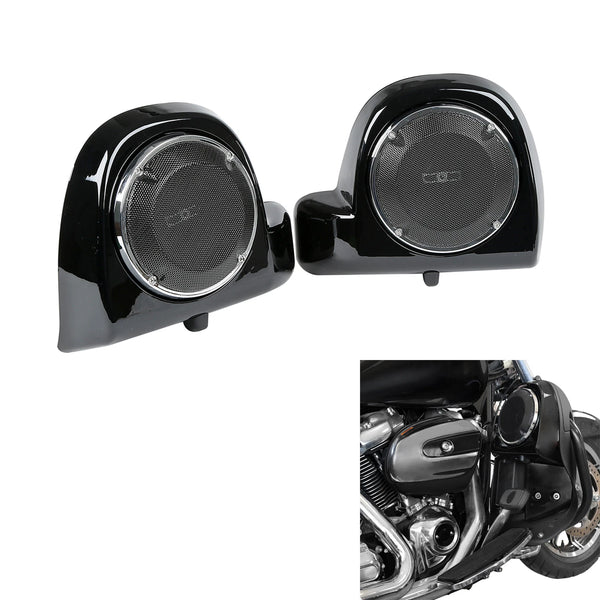 6.5" Speaker Pod Box Grills Lower Vented Fairing Fit For Harley Touring 14-2023