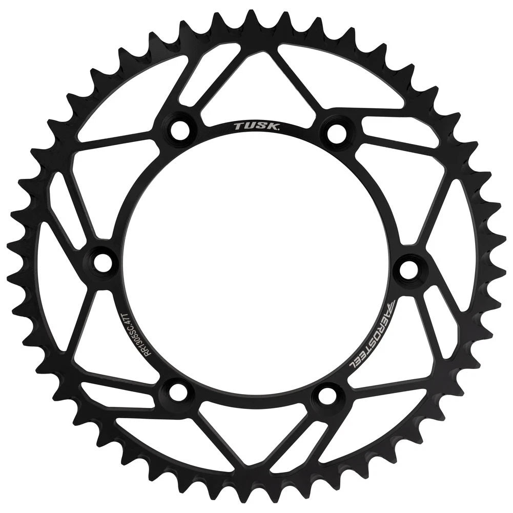 Tusk AeroSteel Rear Sprocket 47 Tooth For Yamaha YZ125 1999-2026