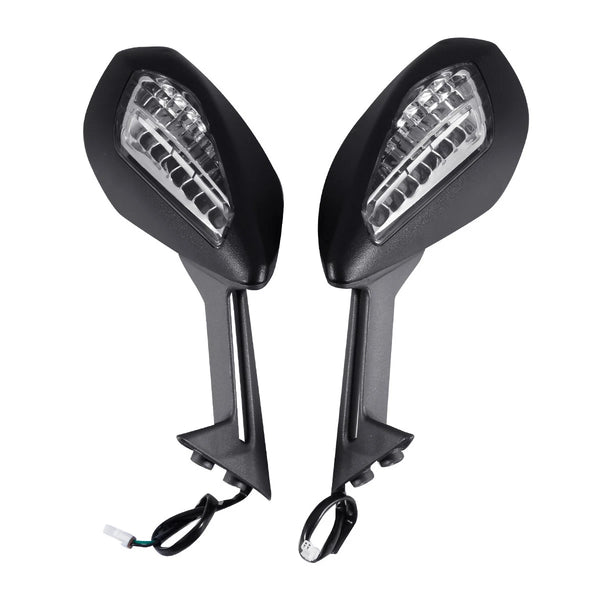 Rear View Mirrors LED Turn Signal Light Fit For Ducati 959 1299 Panigale S 15-20
