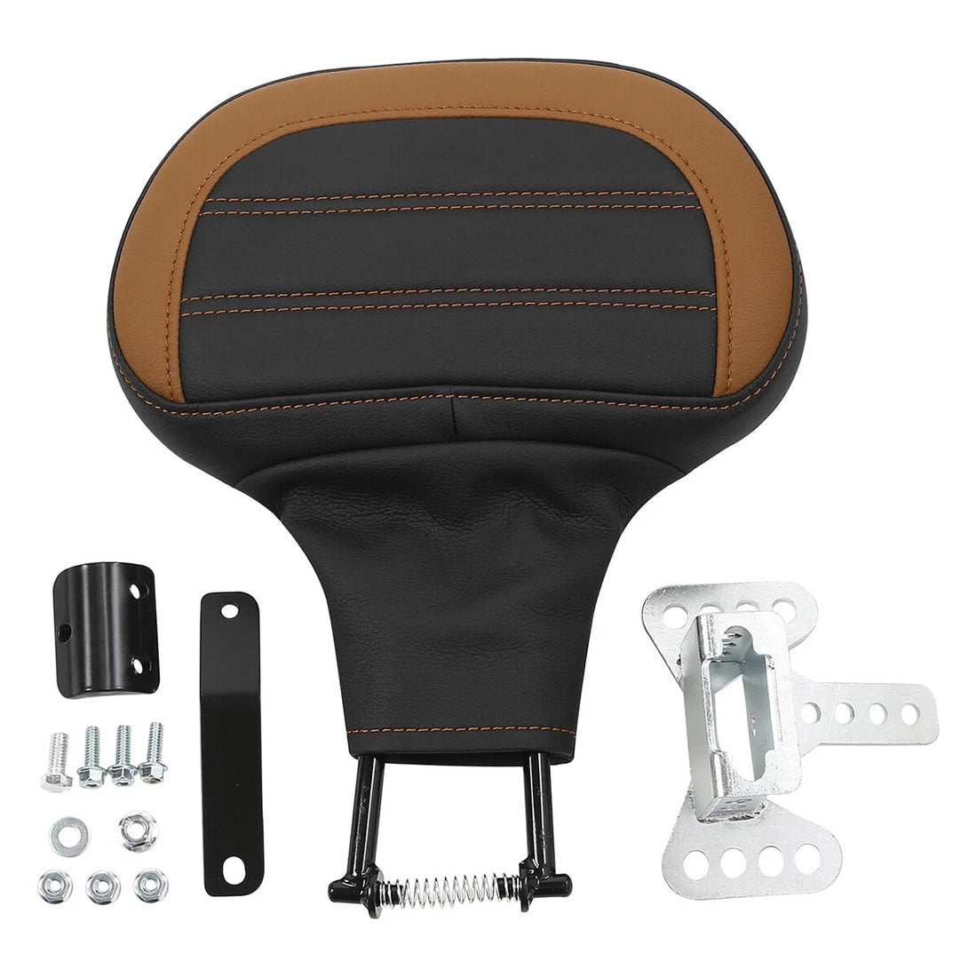 Driver Rider Backrest Pad Fit For Harley Touring Street Road King Glide 2009-23