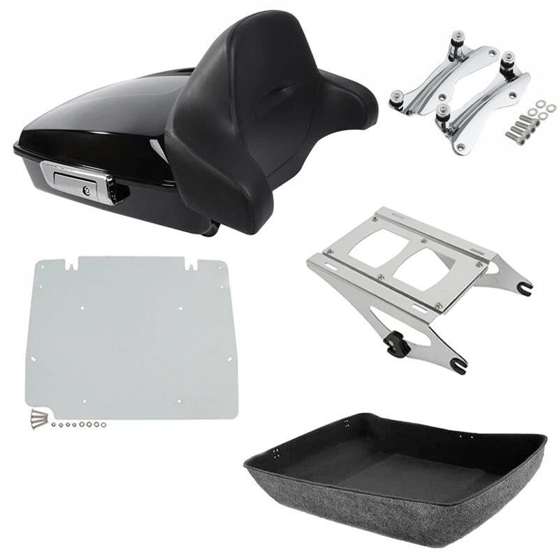 Chopped Trunk Pad Mount Plate Docking Fit For Harley Touring Street Glide 14-26