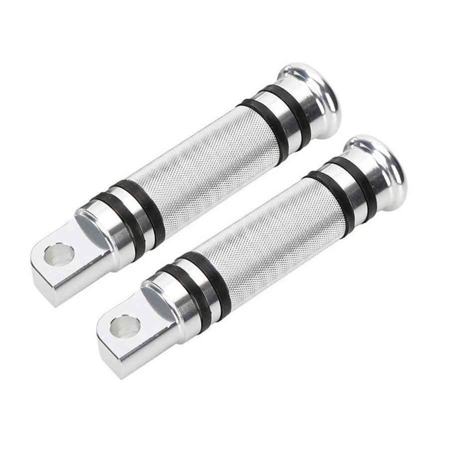 Silver CNC Rear Front Foot Peg For Harley Touring Sportster Softail Dyna